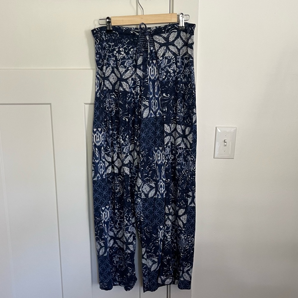 Lauren Ralph Lauren Faux Wrap Wide Leg Pants